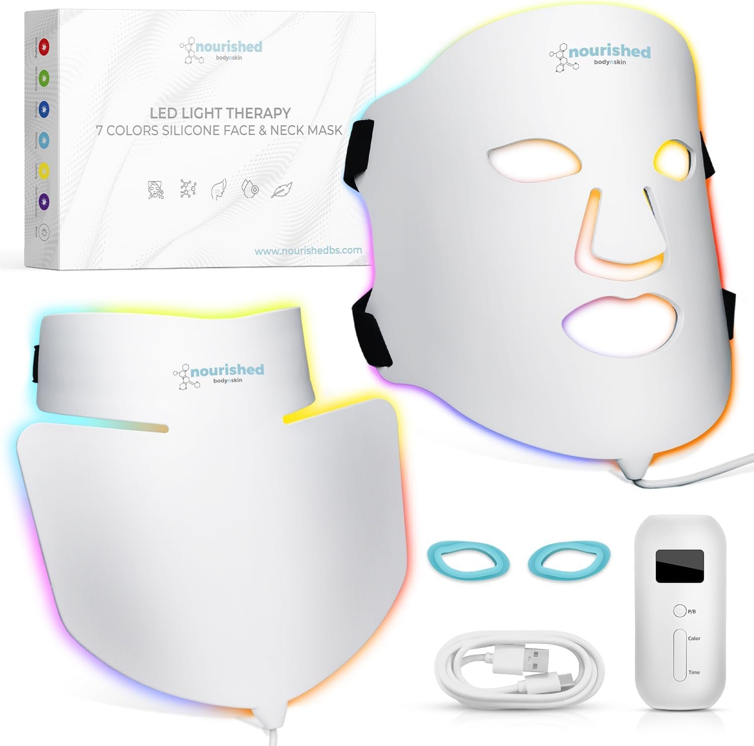 Máscara LED cara y cuello Nourished Bodyskin