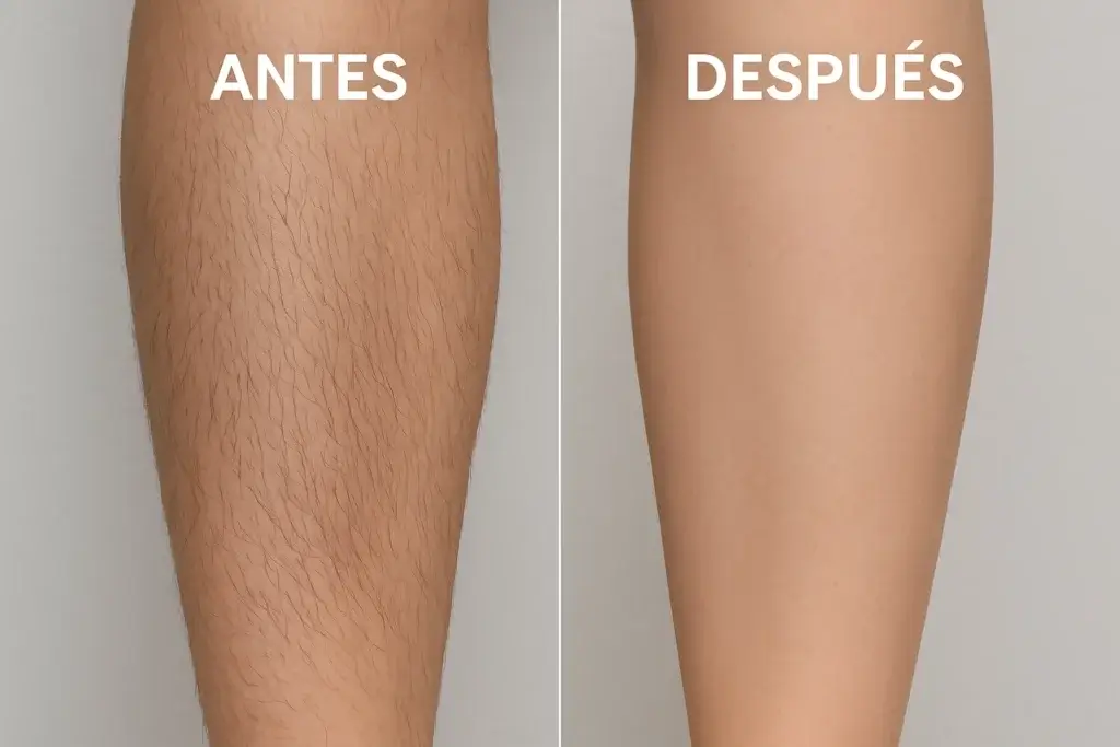 r antes después