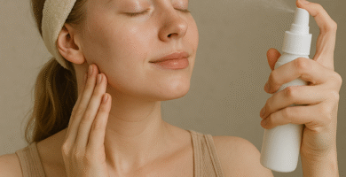 como aplicar bruma facial