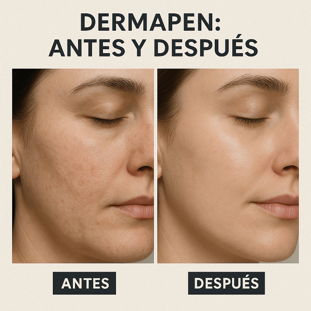 Dermapen antes y después
